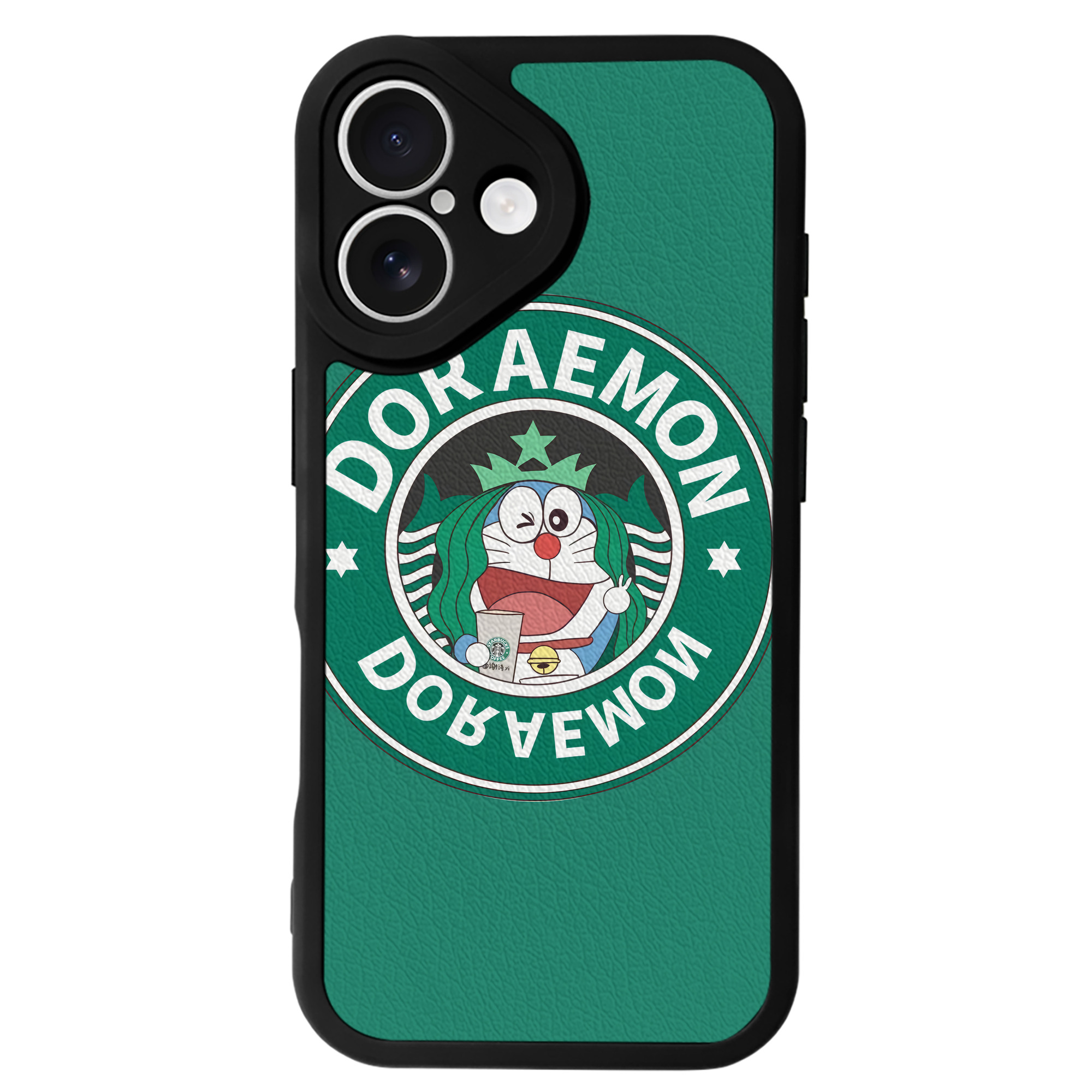 （画像用） ドラえもん Doraemon 【iPhone 16シリーズ対応】シリコンスマホケース（レザー調） 材質：シリコン